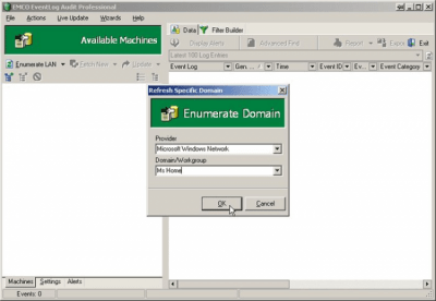 Capture d'écran de l'application EMCO EventLog Audit Professional - #5