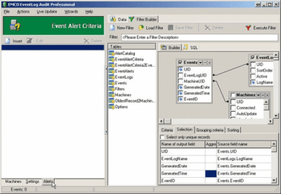 Capture d'écran de l'application EMCO EventLog Audit Professional - #7