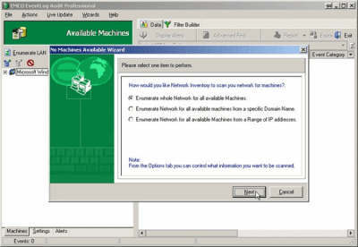 Capture d'écran de l'application EMCO EventLog Audit Professional - #9