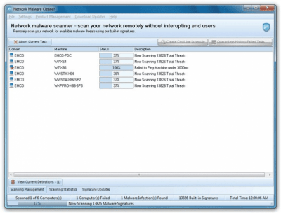 Capture d'écran de l'application EMCO Network Malware Cleaner - #2