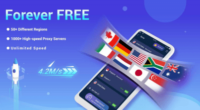 Capture d'écran de l'application Free VPN Lightsail - #1