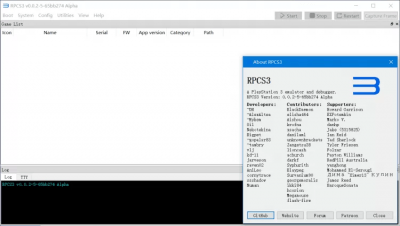 Capture d'écran de l'application RPCS3 - #1