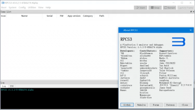 Capture d'écran de l'application RPCS3 - #2