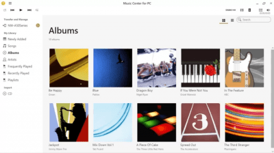 Capture d'écran de l'application Sony Music Center - #2