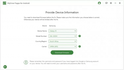 Capture d'écran de l'application iMyFone Fixppo for Android - #3