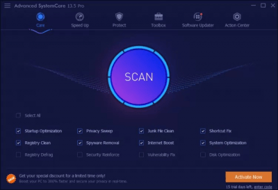 Capture d'écran de l'application Advanced SystemCare Pro - #1