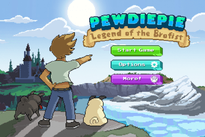 Capture d'écran de l'application PewDiePie: Legend of Brofist - #1