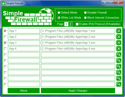 Capture d'écran de l'application Simple Firewall - #1