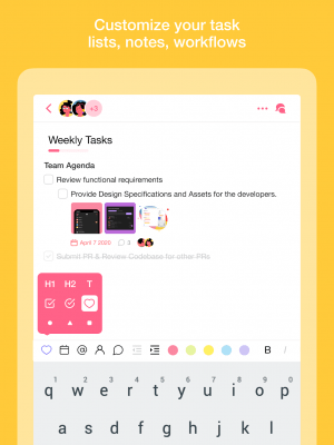 Capture d'écran de l'application Taskade - #7