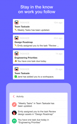 Capture d'écran de l'application Taskade - #17