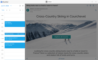 Capture d'écran de l'application Blue Mail - #3