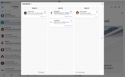 Capture d'écran de l'application Blue Mail - #4
