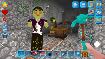 Capture d'écran de l'application EarthCraft Unlimited Monde en cube en 3D - #4