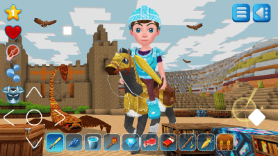 Capture d'écran de l'application EarthCraft Unlimited Monde en cube en 3D - #5