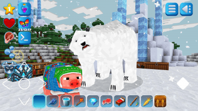 Capture d'écran de l'application EarthCraft Unlimited Monde en cube en 3D - #6