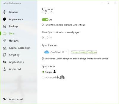 Capture d'écran de l'application aText - #7
