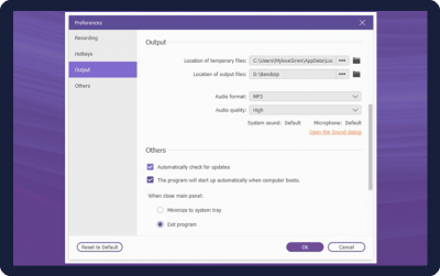 Capture d'écran de l'application AnyMP4 Audio Recorder - #3