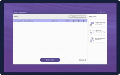 Capture d'écran de l'application AnyMP4 Audio Recorder - #4
