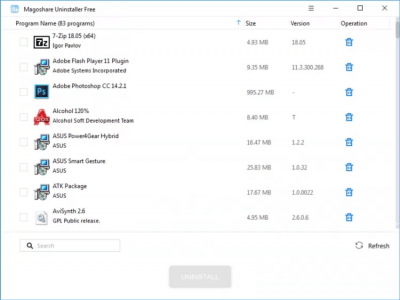 Capture d'écran de l'application Magoshare Uninstaller Free - #1