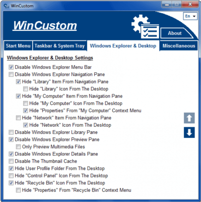 Capture d'écran de l'application WinCustom - #3