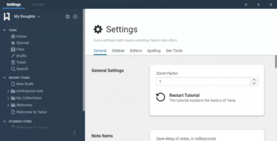 Capture d'écran de l'application Yana pour Windows - #3