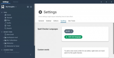 Capture d'écran de l'application Yana pour Windows - #5