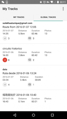 Capture d'écran de l'application Mon itinéraire - #5