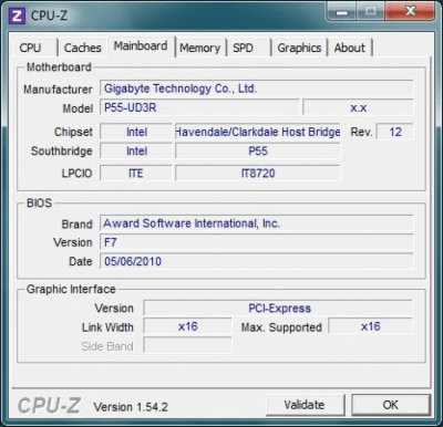 Capture d'écran de l'application CPU-Z - #2