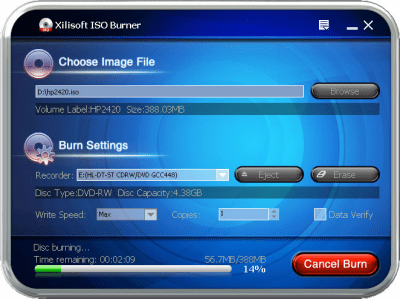 Capture d'écran de l'application Xilisoft ISO Burner - #1