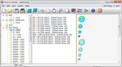 Capture d'écran de l'application Resource Hacker - #5