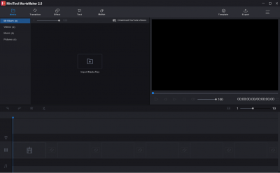 Capture d'écran de l'application MiniTool MovieMaker Free - #1