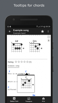 Capture d'écran de l'application GuitarTab - #4