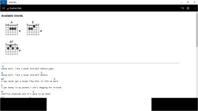 Capture d'écran de l'application GuitarTab - #3