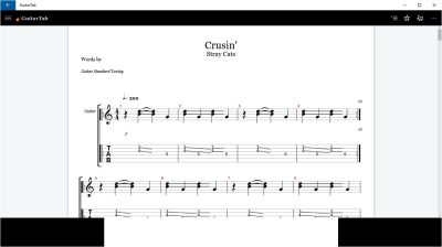 Capture d'écran de l'application GuitarTab - #4