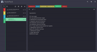 Capture d'écran de l'application Notepack - #3