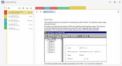 Capture d'écran de l'application Notepack - #7