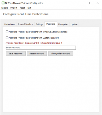 Capture d'écran de l'application OSArmor - #4