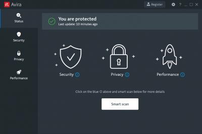 Capture d'écran de l'application Avira Free Security - #1