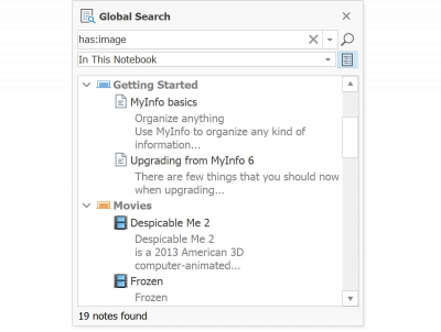 Capture d'écran de l'application MyInfo - #3