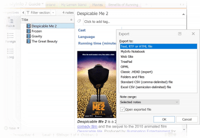 Capture d'écran de l'application MyInfo - #5