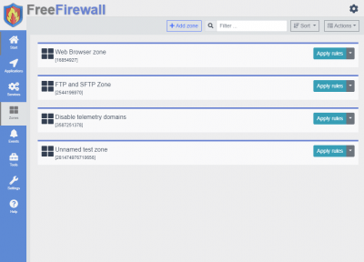 Capture d'écran de l'application Free Firewall - #4