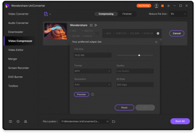 Capture d'écran de l'application Wondershare UniConverter - #3