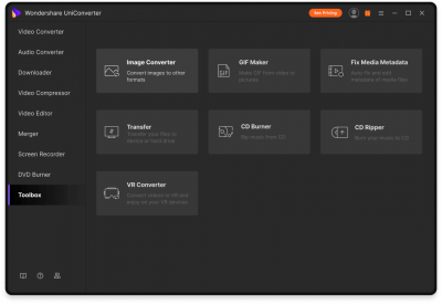 Capture d'écran de l'application Wondershare UniConverter - #8