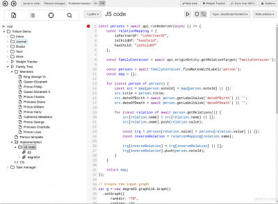 Capture d'écran de l'application Trilium Notes - #3