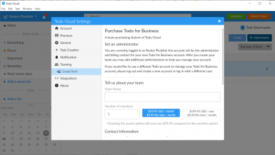 Capture d'écran de l'application Todo Cloud - #5