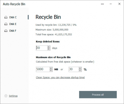 Capture d'écran de l'application Auto Recycle Bin - #1