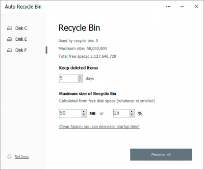 Capture d'écran de l'application Auto Recycle Bin - #3