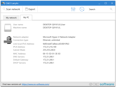 Capture d'écran de l'application O&O Lanytix - #3