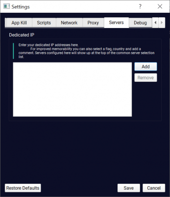 Capture d'écran de l'application TorGuard - #7