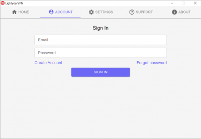 Capture d'écran de l'application LightyearVPN - #3